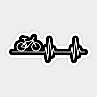 Bike Heart Beat Sticker